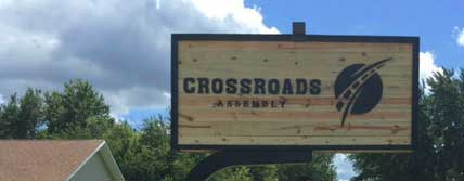 Crossroads-sign